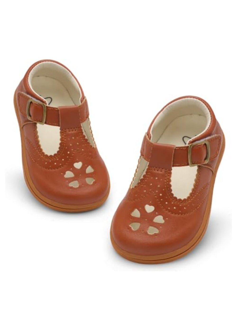 Toddler Girls Mary Jane Dress Shoes Wide Toe Box School Flats